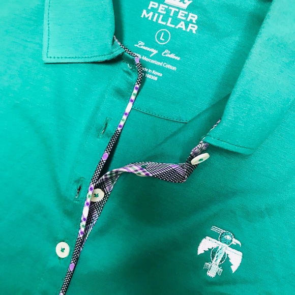 Peter Millar Tops Peter Millar Womens Golf Polo Size Large Green